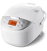 Toshiba Rice Cooker 6 Cup Uncooked – Japanese Rice Cooker with Fuzzy Logic Technology, 7 Cooking ...