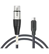 Devinal Upgrade XLR Female to USB C Cable, USB tyep-C to Female XLR Recording Cable Cord Connecto...