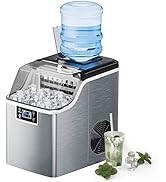 ARLIME Portable Countertop Ice Maker Machine, 45 Lbs/24H, 24 Pcs/13 Mins, 2 Ways to Add Water, Co...