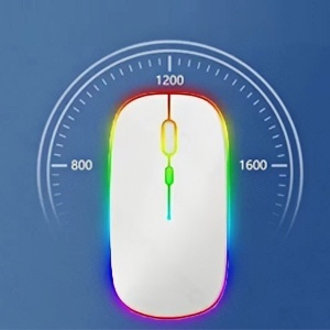 7-Color Backlit Ultra-Slim Transparent Bluetooth Keyboard with Built-in Touchpad and Mouse