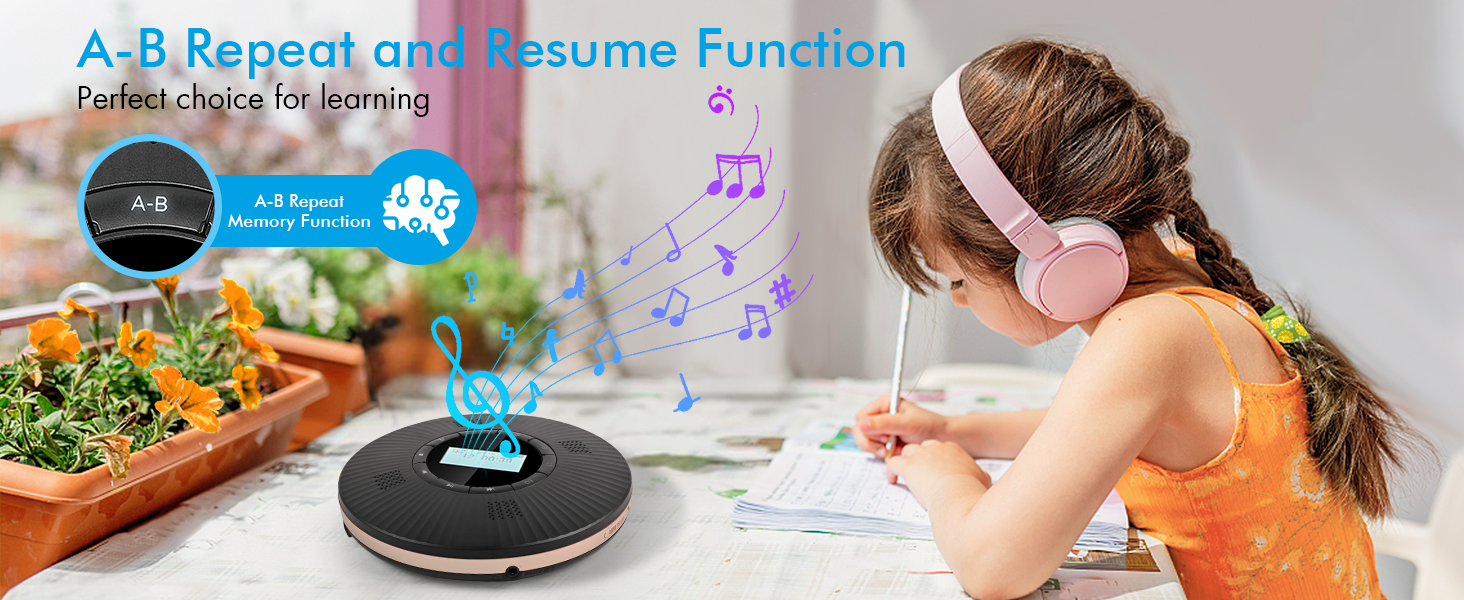 CD Player with 4 Stereo Speakers