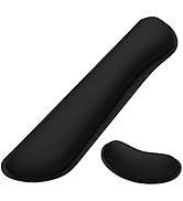Dapesuom Enlarge Keyboard Wrist Rest, Memory Foam Wrist Cushion for Desk Mats Support, Cute Typin...