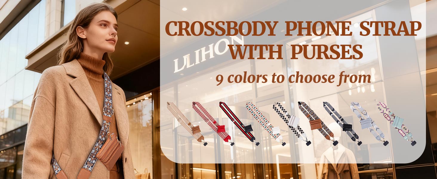 Clip and Go Strap for Phone with Wallet Crossbody