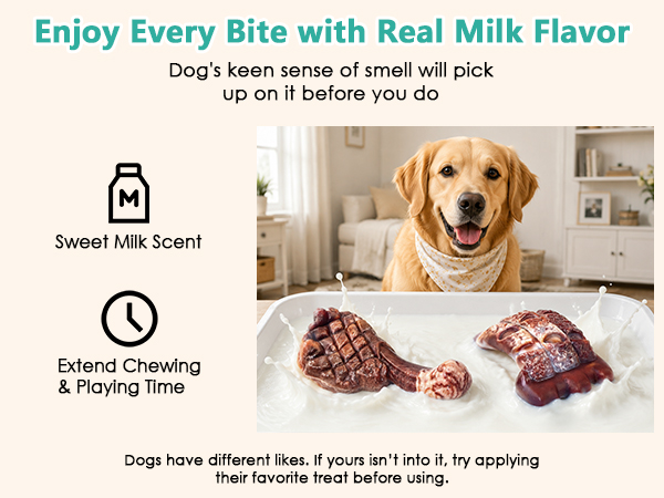 milk flavor dog toys