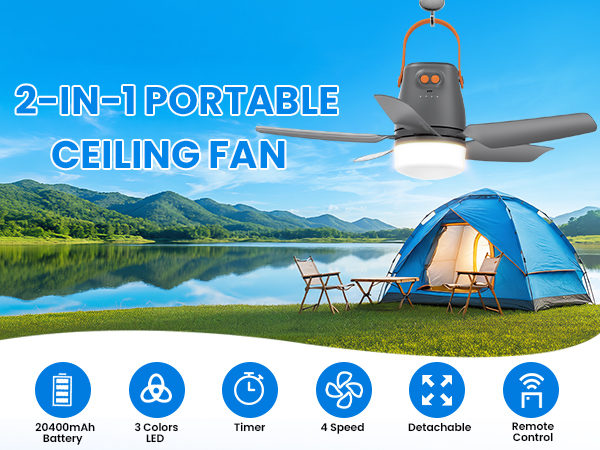 battery ceiling fan