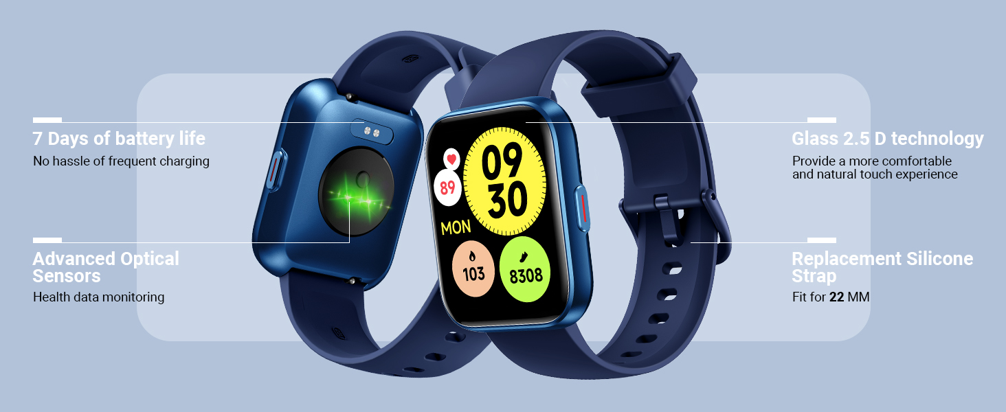 7 days long battery life Smart watch