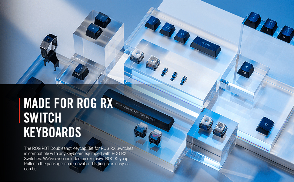 ROG RX PBT Keycap Set ASUS Keycap Set PBT keycaps custom keycap