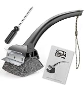 BBQ Grill Brush Bristle Free - Grill Cleaner Brush with Replaceable Heads for Cast Iron/Stainless...