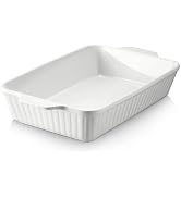 DOWAN Casserole Dish, 9x13 Ceramic Baking Dish, Large Lasagna Pan Deep for Oven, 4.2 Quarts Bakin...