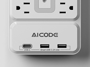 Multi Plug Outlet with USB C