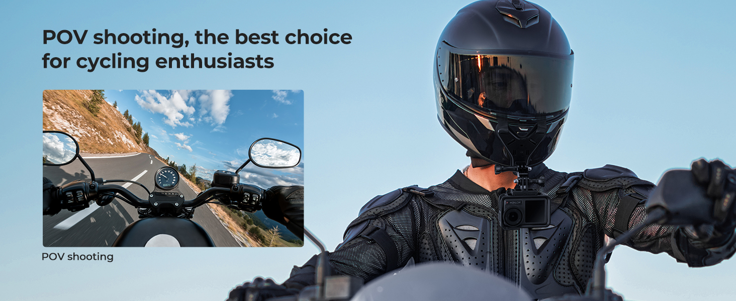 Action camera chin mount