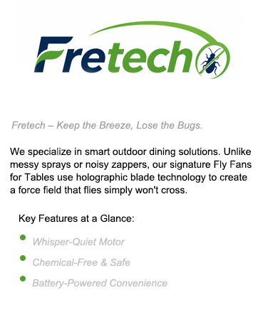 bug fans for food table