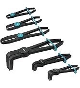 Libraton Hose Clamp Pliers - 6pc Set, Straight &amp; 90, Plastic, Brake, Fuel, Coolant, Radiator Hose...