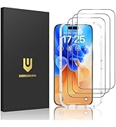 UNBREAKcable 3-Pack Glass for iPhone 15 Pro Screen Protector, Double Shatterproof Tempered Glass ...