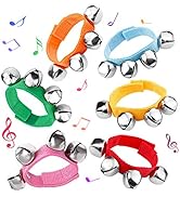 6 PCS Percussion Instruments, Wrist Bells Jingle Bells Musical Rhythm Toys