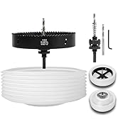 VIKITON 7-1/8 Hole Saw for Recessed Lights, 7.1 Inch Hole Cutter with Dust Bowl Catcher for Led R...