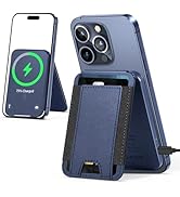 For Magsafe Wallet Stand, 15W Wired Magnetic Charging Stand for iPhone 15/14/13/12 Series, Vegan ...