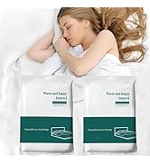 Nanaborn Disposable Bed Sheets for Travel 2 Pack Hotel Portable Bedspread Set for Business Trip B...