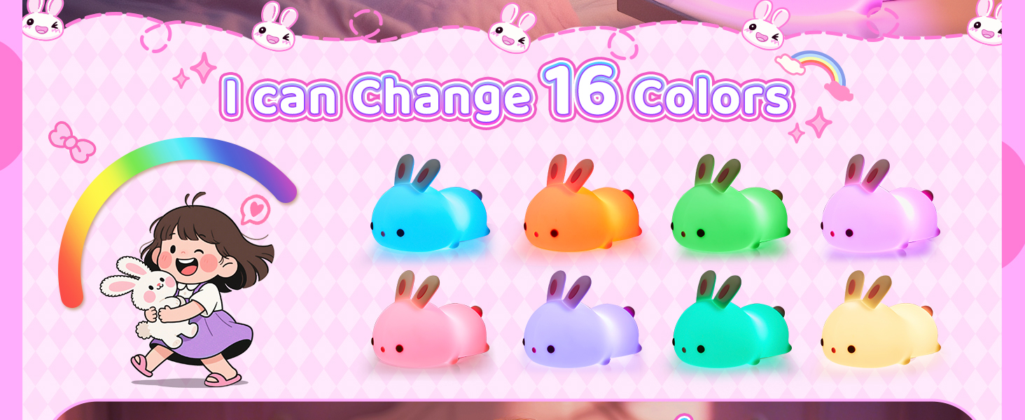 bunny night light for kids night light for baby nursery night light kids lamp baby night light lamp