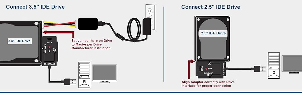 CB-ISATAU2, Hard Drive, SATA, IDE, Optical, SSD, TB, GB, USB 3.0, USB 2.0