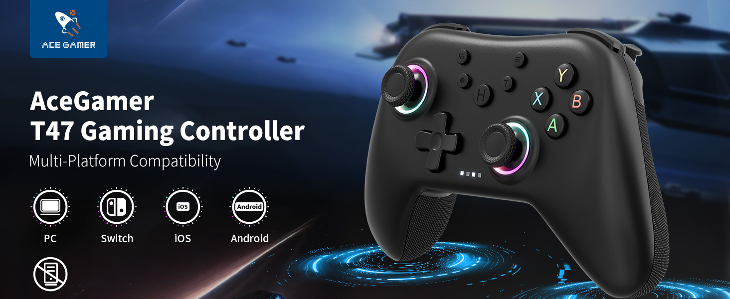 AceGamer 2.4G Wireless Bluetooth Controller
