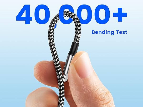 MOSWAG USB B to USB C Printer Cable 6.6FT, Nylon Braided USB B to C Cord for MacBook Pro, HP