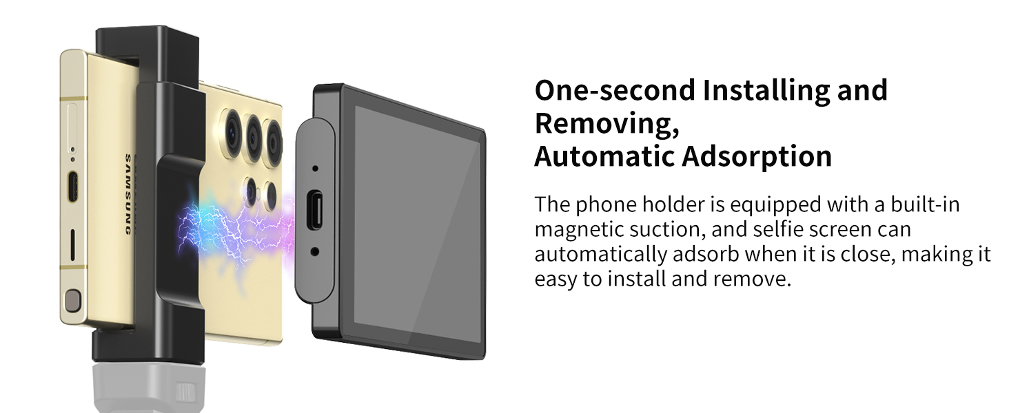 Selfie Phone Screen with Wireless Remote