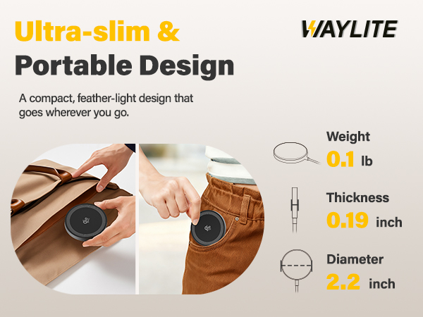 portable wireless charger pad