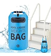 Heavy Duty Pool Ladder Weights - 50lbs Sand Fillable Universal Sand Bags Step Anchors, 500D PVC W...