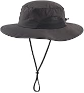 Home Prefer UPF50+ Mens Sun Hat Wide Brim Fishing Hat Womens Safari Bucket Hat
