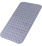 Bathtub and Shower Mats, 28 x 15 Inch Non-Slip Bath Mat, Machine Washable Bath Tub Mat with Sucti...