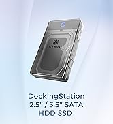 External Hard Drive Enclosure for 2.5''/3.5'' SATA HDD SSD, ICY BOX USB 3.0 to SATA SSD Enclosure...
