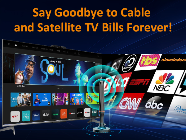 Digital TV Antenna for Smart Tv Indoor, Digital HDTV Antenna Indoor