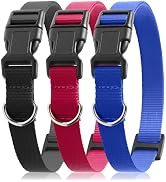 PetJoy Shock Collar Replacement Strap, Dog Replacement Training Collars with D-Ring, 3 Pack Adjus...