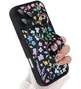 Jefonha Compatible with iPhone 17 Pro Max Case with Finger Hand Strap for Girls Women, Cute Flowe...