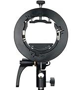 Godox S2 Speedlite Bracket for Godox AD200Pro, AD200, AD400Pro, for V1 Round Head Speedlite, V860...