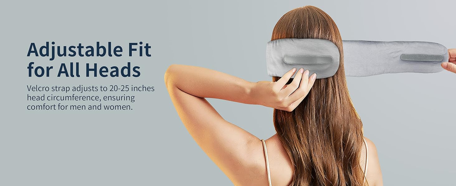 heated sleep mask with bluetooth headphones