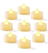 Homemory 24-Pack Flameless LED Tea Lights Candles Battery Operated, 200+Hour Fake Electric Candle...