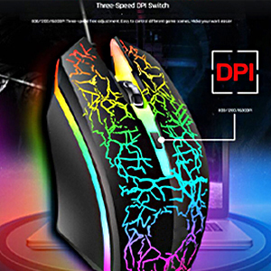 Wired Crack Rainbow Gaming Keyboard, 