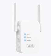 ioGiant AC1200 WiFi Extender Coverage Up to 1500 sq.ft. and 30 Devices, WiFi Extender Signal 