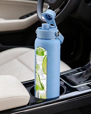 glass water bottle