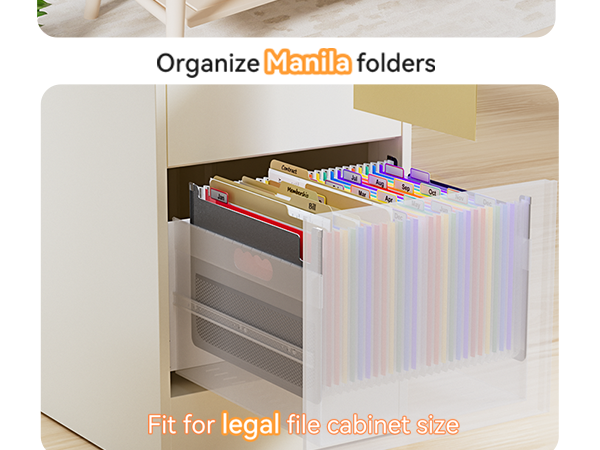 ThinkTex 26 Pockets Expanding File Folder