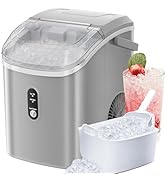 Antarctic Star Countertop Ice Maker with Soft Chewable Pellet Ice, 34lbs/24Hrs, One-Click Operati...
