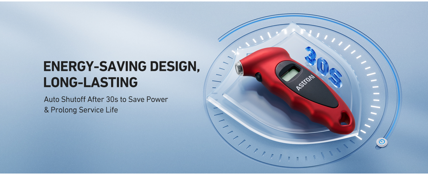 tire pressure gauge red