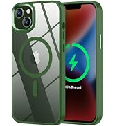 SaiMeun Magnetic for iPhone 13 Case, [Compatible with MagSafe] [Military-Grade Protection] Crysta...