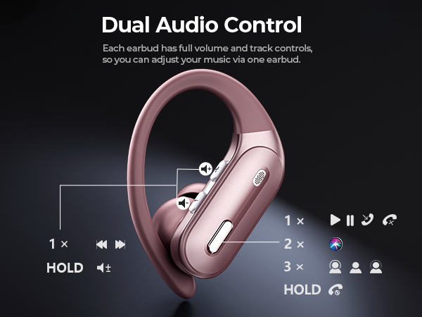wireless earbuds with earhooks