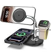 Dual Wireless Charging Station for Mag-Safe Charger 3 in 1 for iPhone 17/16/15/14/13 Series, Airp...