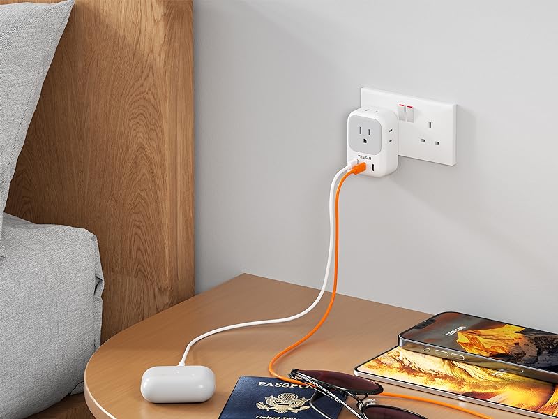 USA to UK Power Adapter