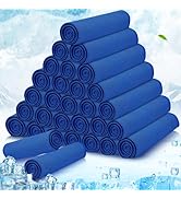MENOLY 30 Packs Cooling Towels Bulk, Cooling Towels for Neck and Face, Soft and Breathable Sweat ...