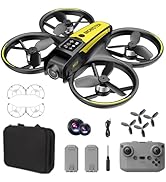 Drone With HD Dual Camera Propeller Safety Protection, Remote Control Mini Drones, Headless Mode ...